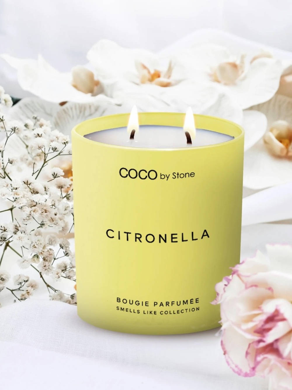 Coco by Stone 11oz Smells Like Citronella Candle